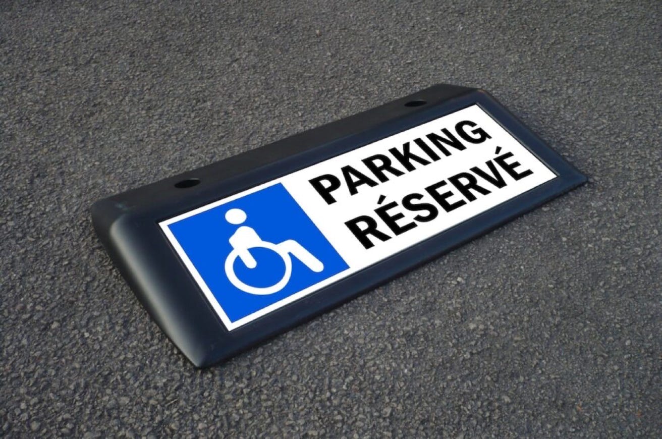 plaque marquage parking